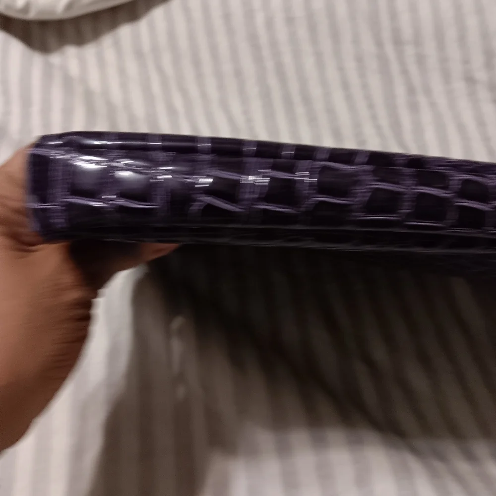 Small computer 🧜‍♀️ purple bag crocodile print